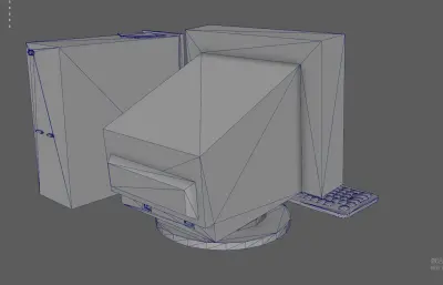 老式台式机电脑 PC机 旧电脑计算机