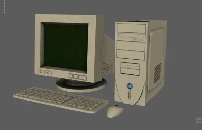 老式台式机电脑 PC机 旧电脑计算机