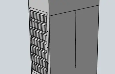 钣金风箱step模型