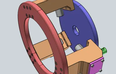 自动夹紧夹具step模型