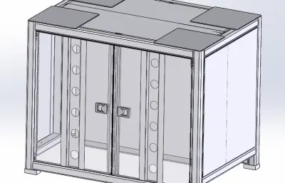 注脂压盖机机架钣金