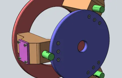 自动夹紧夹具step模型