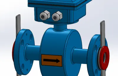 流量计solidworks模型