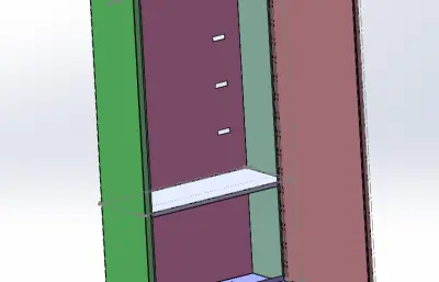 移动式铁工具柜