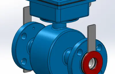 流量计solidworks模型