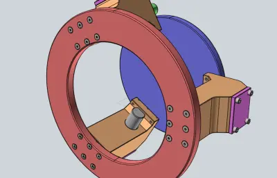 自动夹紧夹具step模型