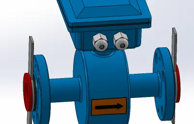 流量计solidworks模型
