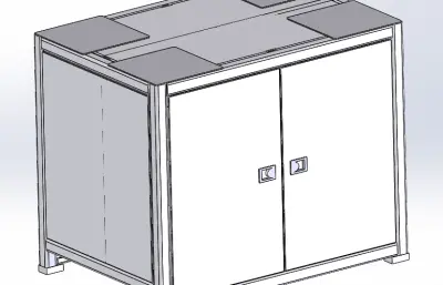 注脂压盖机机架钣金