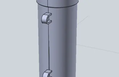 圆筒水箱step模型