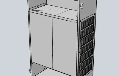 钣金风箱step模型