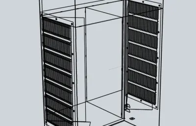 钣金风箱step模型