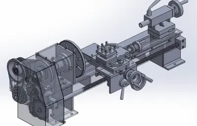 微型车床solidworks模型