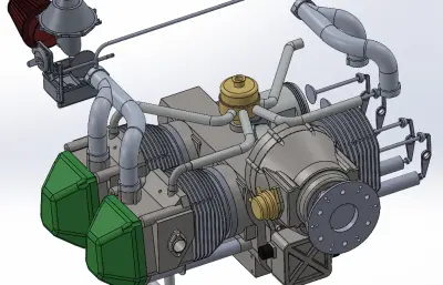 Rotax912引擎三维模型