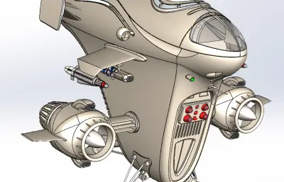 外星攻击舰solidworks模型