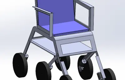 摇杆转向架轮椅
