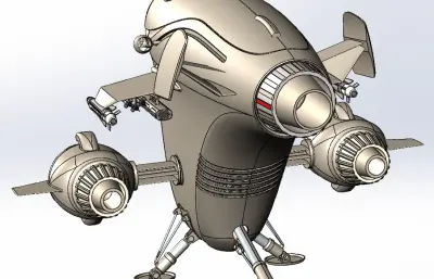 外星攻击舰solidworks模型