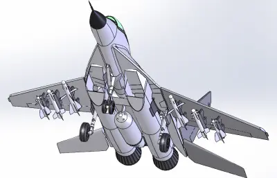 米格29玩具solidworks模型