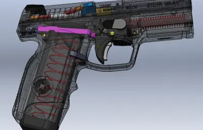 M9A1手枪三维模型
