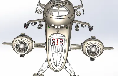 外星攻击舰solidworks模型
