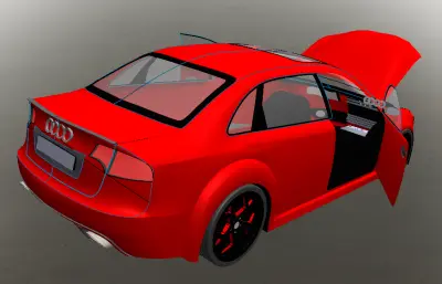 奥迪RS4三维模型