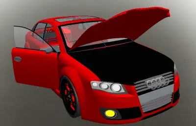 奥迪RS4三维模型