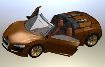 奥迪R8跑车