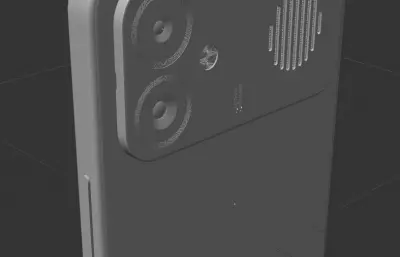 小米红米REDMI K90 Max手机外壳C4D,KEYSHOT手机模型