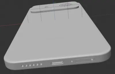 小米红米REDMI K90 Max手机外壳C4D,KEYSHOT手机模型