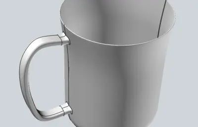 玻璃杯,杯子stp模型