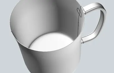 玻璃杯,杯子stp模型