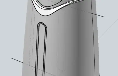 小型消毒机外形stp模型