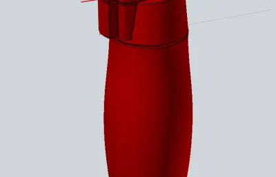 运动型保温杯外观stp模型