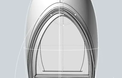 咖啡机外壳stp模型
