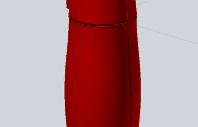 运动型保温杯外观stp模型