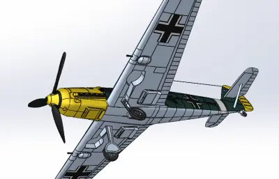 Messerschmitt 109-E飞机简易模型
