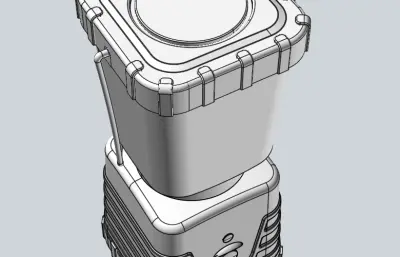 野外露营灯stp模型