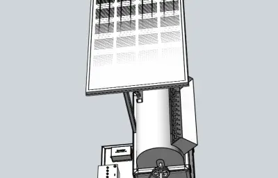 太阳能电池板设计水稻脱粒机