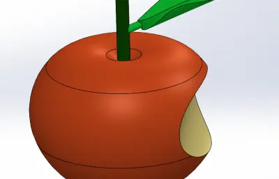 苹果三维模型