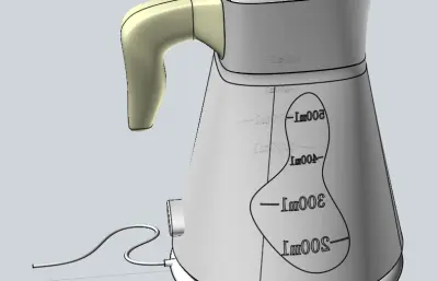 热水壶stp模型