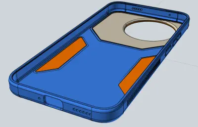 适用于红米K80至尊版的机甲风拼色系手机壳