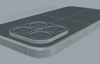 小米xiaomi 17T,小米17T手机3D模型