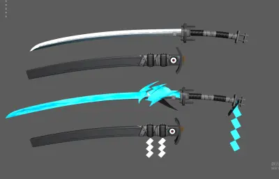 宝刀 机械武士刀 武器道具