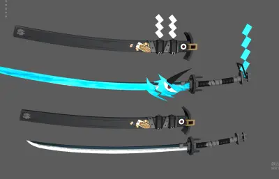 宝刀 机械武士刀 武器道具