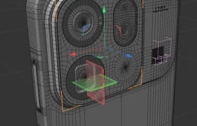 OPPO Find X9s Pro手机外观C4D,KEYSHOT模型