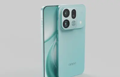OPPO Find X9s Pro手机外观C4D,KEYSHOT模型
