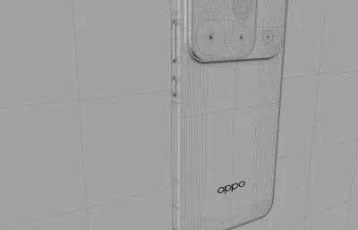 OPPO Find X9s Pro手机外观C4D,KEYSHOT模型
