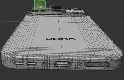 OPPO Find X9s Pro手机外观C4D,KEYSHOT模型