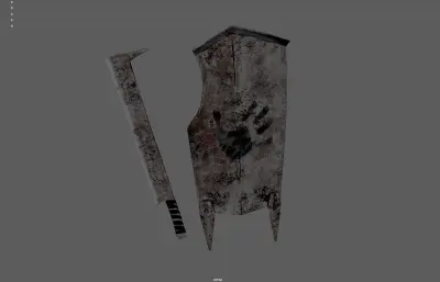 砍刀长刀+盾牌武器 游戏装备