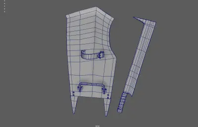 砍刀长刀+盾牌武器 游戏装备