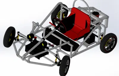 赛车车架 卡丁车车架solidworks模型